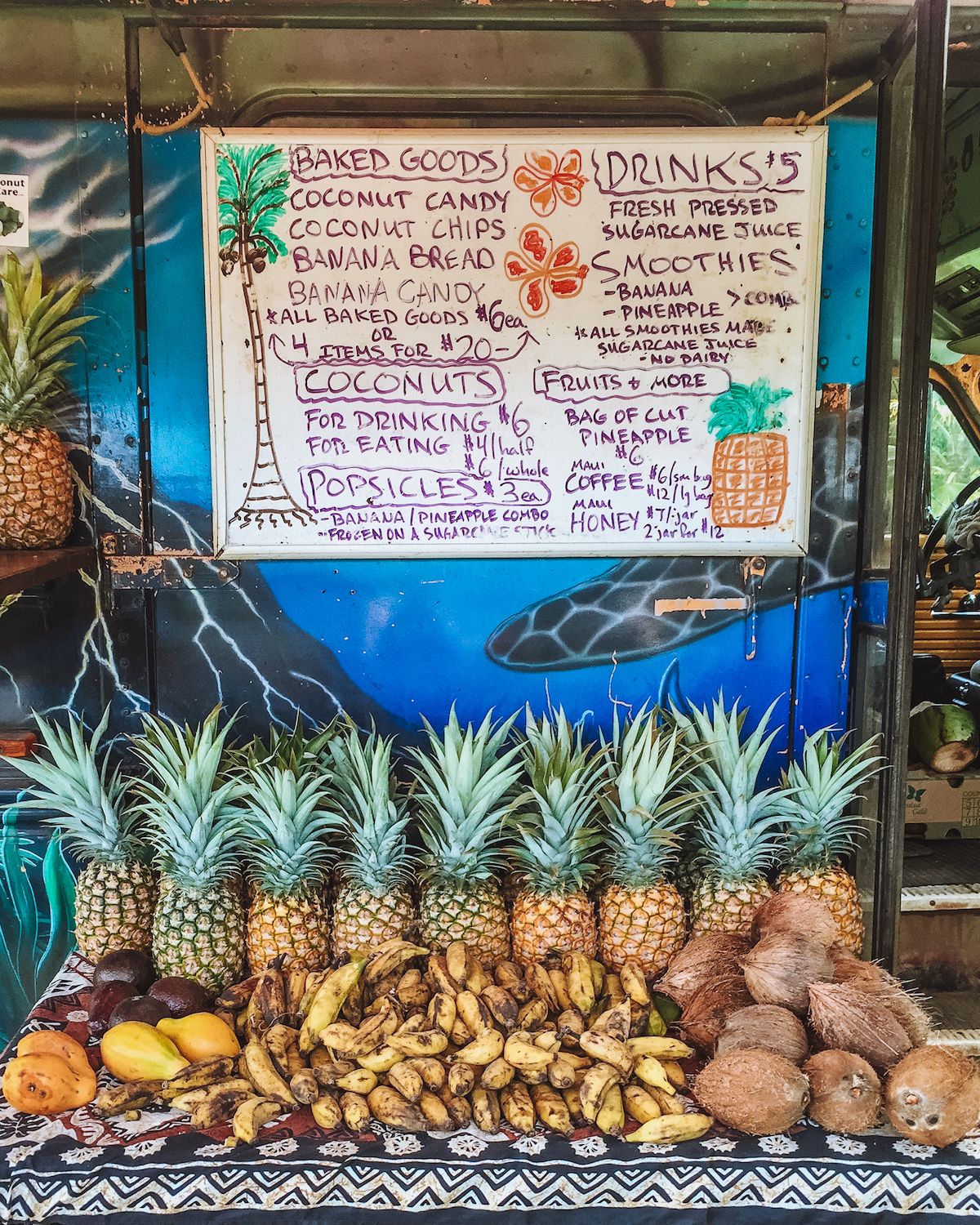 Farm stand on the Road to Hana