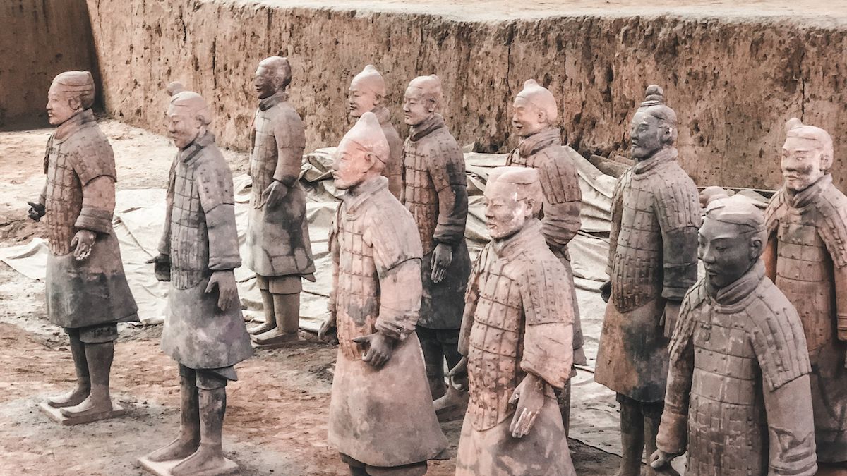 Terra Cotta Soldiers on the March, History