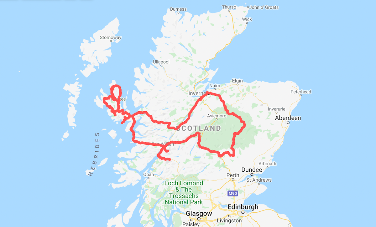 10 day trip in scotland