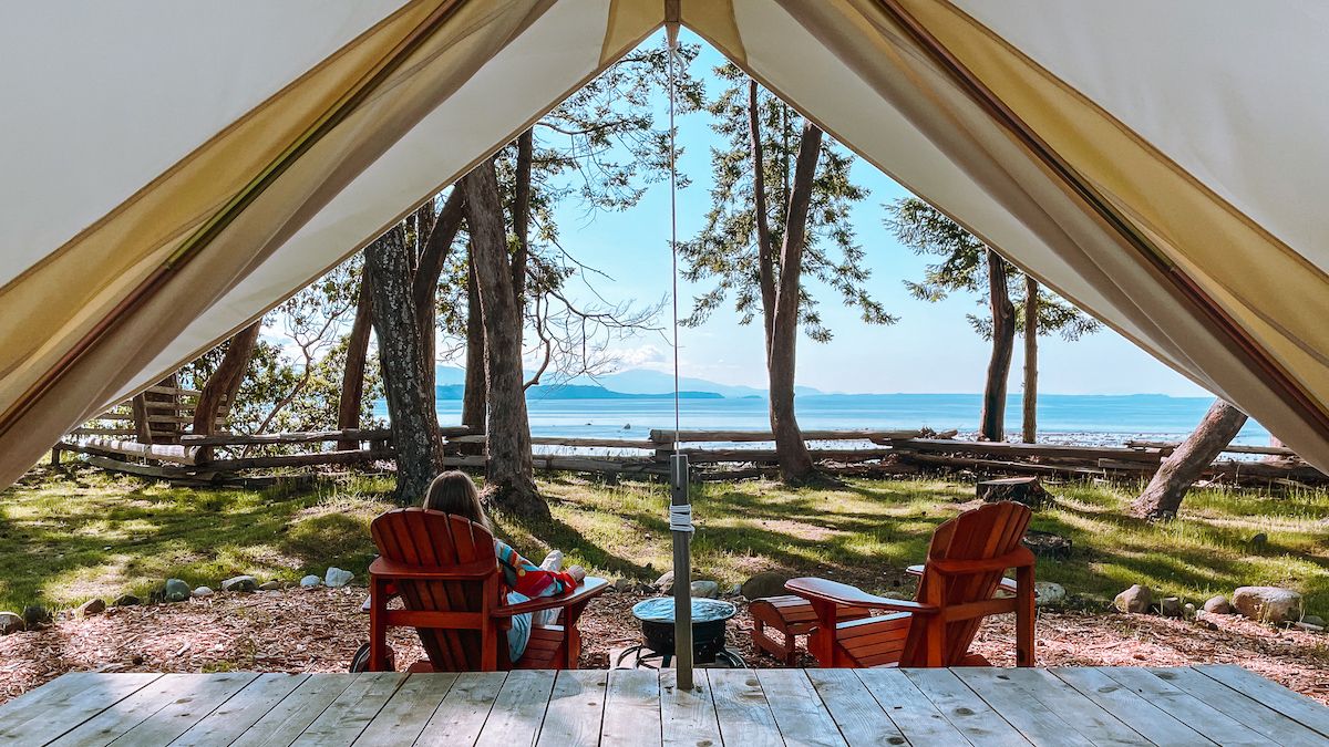 Luxury Camping on Hornby Island | Fossil Beach Farm Review